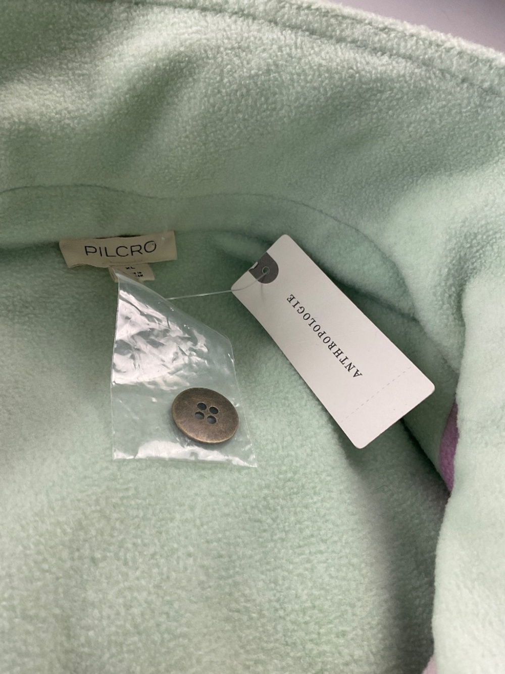 Pilcro Anthropologie Micro Fleece Button Front Shirt Jacket NWT - Picture 8 of 10
